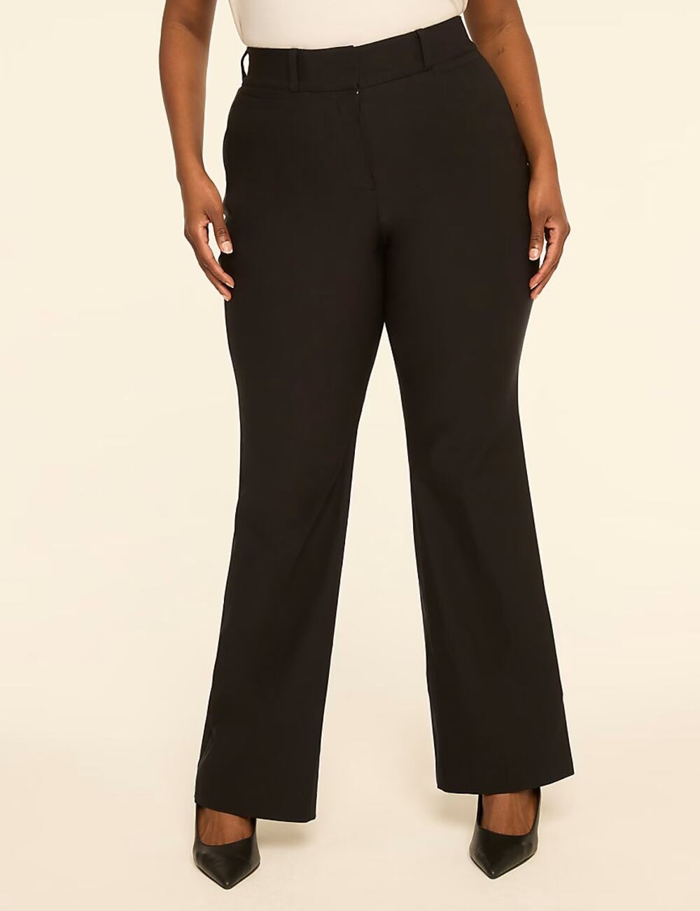 Lane Bryant 4-Season Boot Pants 20 Long Black Trouser 33" Inseam women's